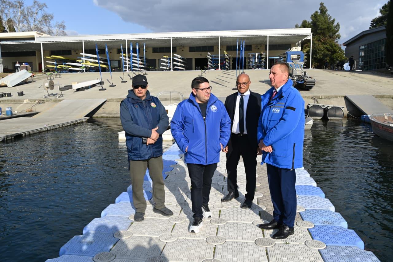 Beynəlxalq kanoe federasiyalarının prezidentləri Sərsəng su anbarına baxış keçiriblər